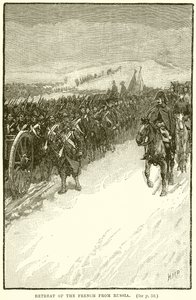 Retreat of the French from Russia by English School