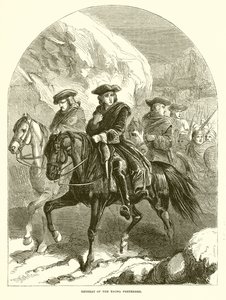 Retreat of the Young Pretender by English School