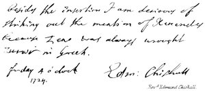 Reverend Edmund Chishull by English School