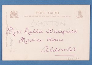 Reverse side of Famous Football Players - C.B. Fry postcard by English School