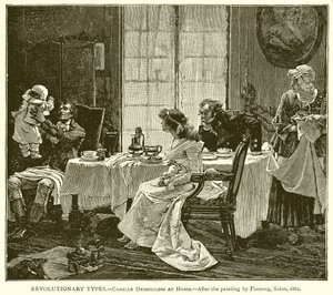 Revolutionary Types--Camille Desmoulins at Home by English School