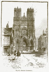 Rheims Cathedral by English School