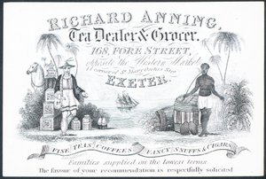 Richard Anning, Tea Dealer and Grocer, Trade Card by English School