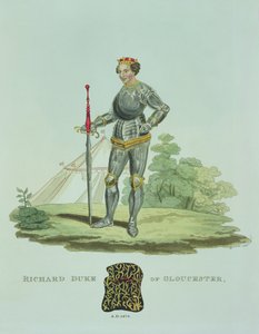 Richard III (1452-85) 1470, engraved by W. Maddocks, from Ancient Armour by Samuel Rush Meyrick, 1824