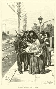 Riflemen Waiting for a Train