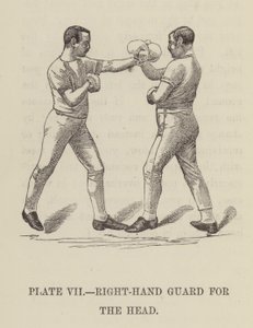 Right-hand guard for the head by English School