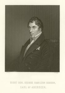 Right Honorable George Hamilton Gordon, Earl of Aberdeen by English School