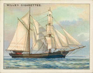 Rigs of Ships: Brigantine by English School