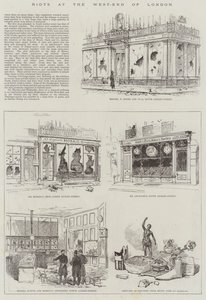 Riots at the West-End of London by English School