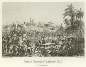 Rites at the Funeral of an Ashanti Chief by English School