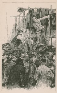 Rival dealers in Petticoat Lane by English School