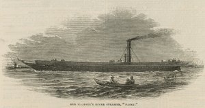 River Steamer Fairy by English School