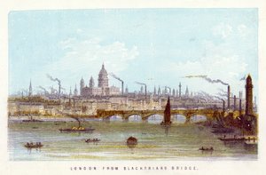 River Thames: London from Blackfriars Bridge