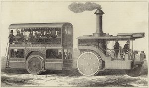 Road Steamer and Omnibus for the Indian Government by English School