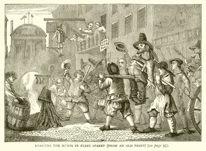 Roasting the Rumps in Fleet Street by English School