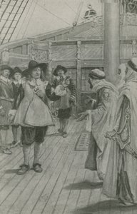 Robert Blake Receives the Surrender of the Corsair Chiefs by English School