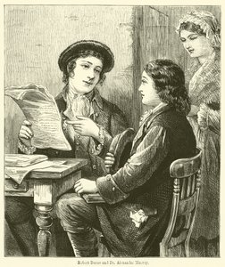 Robert Burns and Dr Alexander Murray by English School