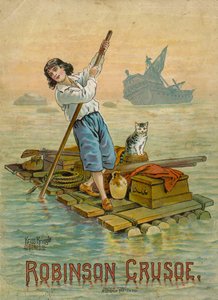 Robinson Crusoe on his raft