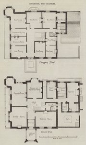 Rockhurst, West Hoathley (engraving) by English School