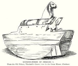 Rocking-Horse of Charles I (engraving) by English School
