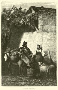 Roman Peasants by English School