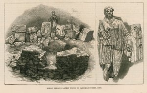Roman Remains Lately Found in Camomile Street, London by English School