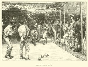Romans playing bowls