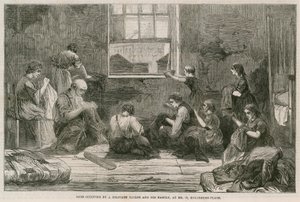 Room Occupied by a Military Tailor and His Family, at No 10 Hollybush-Place by English School