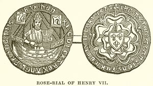 Rose-Rial of Henry VII by English School