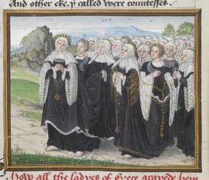Greek women journeying to Thebes, from the 