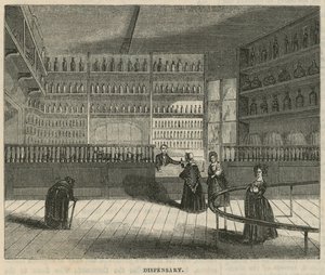 Royal Free Hospital, London: Dispensary by English School