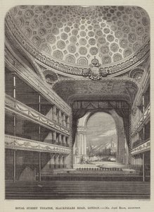 Royal Surrey Theatre, Blackfriars Road, London, Mr John Ellis, Architect by English School