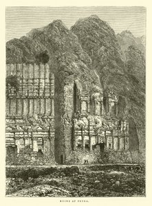 Ruins at Petra by English School