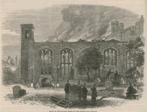 Ruins of the Chapel Royal in the Savoy by English School