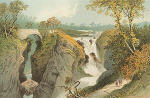Rumbling Bridge and Falls of the Braan - Near Dunkeld by English School
