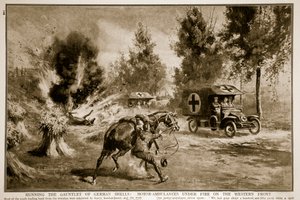 Running the Gauntlet of German Shells: Motor-Ambulances under Fire on the Western Front, 1914-19 by English School