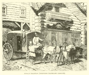 Russian Tarantass, Springless Travelling Carriage