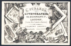 S Straker, lithographer by English School