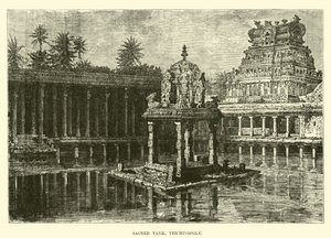 Sacred Tank, Trichinopoly by English School