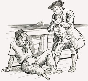 Sailors Taking Lemons by English School