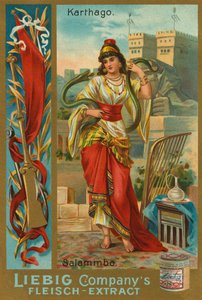Salammbo, Daughter of Carthaginian General Hamilcar Barca, Liebig Card by English School