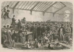 Sale at Chelsea of Vagrant Dogs Seized by the Police by English School