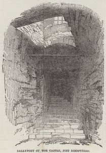 Sallyport of Windsor Castle, just discovered by English School