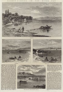 Salmon Fishing on the River Tay by English School