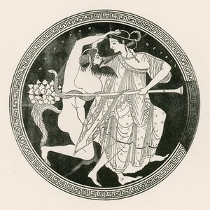 Satyr and Maenad by English School