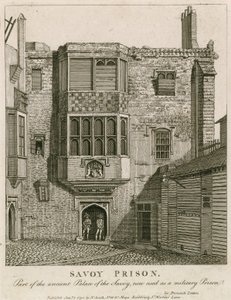 Savoy Prison, part of the ancient Palace of the Savoy, now used as a military prison by English School