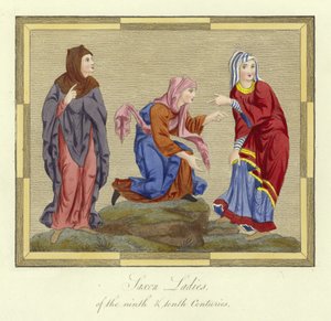 Saxon Ladies of the 9th and 10th Centuries
