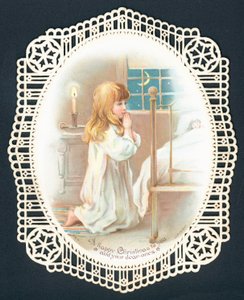 Saying prayers at bedtime by English School