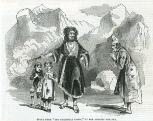 Scene from The Christmas Carol at the Adelphi Theatre by English School