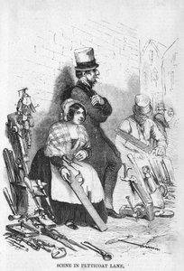 Scene in Petticoat Lane by English School